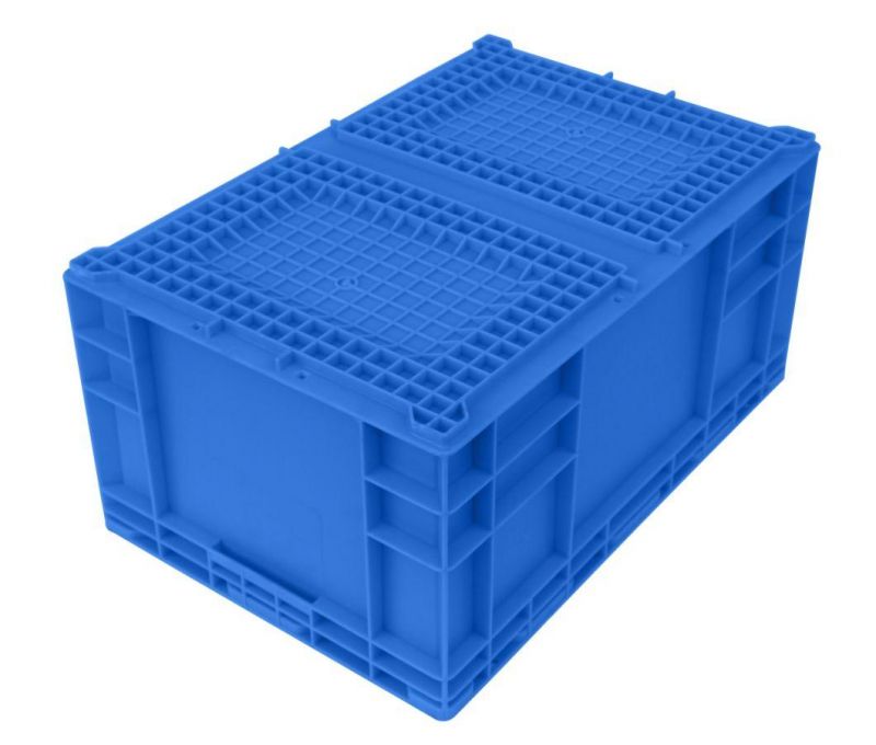 HP5d Plastic Turnover Logistics Container Box HP Standard Auto Parts Logistic Box Durable Opaque Plastic Storage Boxes