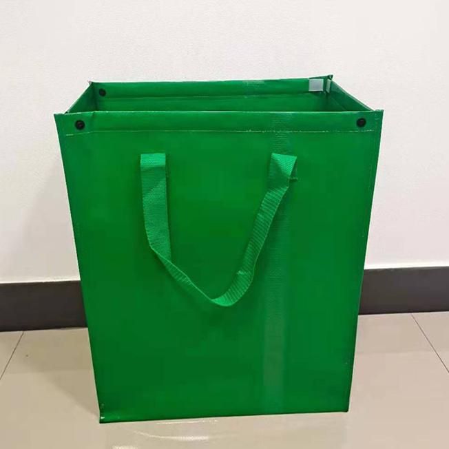 Garden Waste Bags with Handles PP Reusable Garden Leaves Storage Bags Leaf Trash Garbage Organizer Lawn Yard Leaf Waste Container Garden Tool Bags