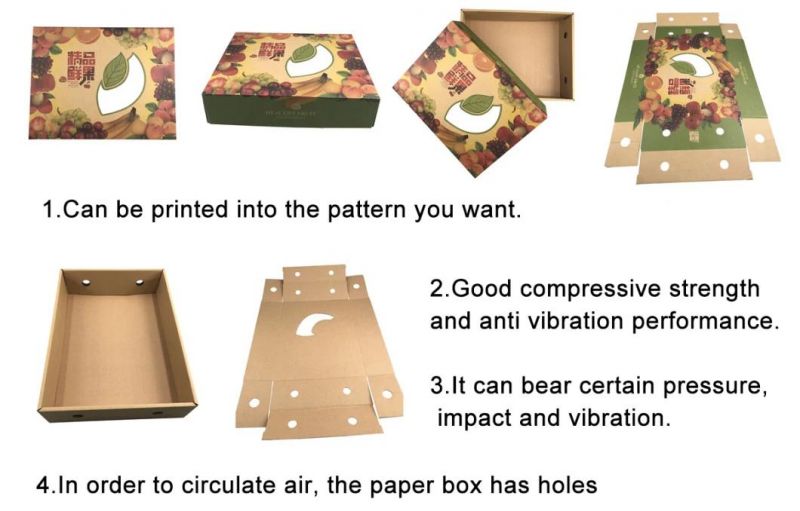 Folding Paper Box Carton for Fruit Packing