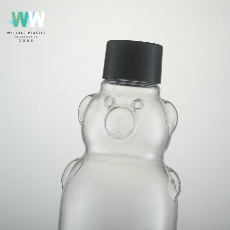 500ml Plastic Pet Bear Shaped Bottle with Screw Cap