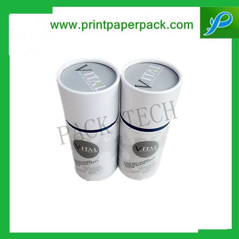 Customized Paper Round Tube Box Cosmetic Face Cream Paper Box Luxury Wine Box Tea Packaging Box