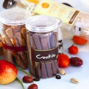 Supermarket Transparent Plastic Biscuit Jar