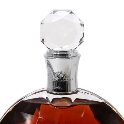 2020 New Design Hot Sale Glass Liquor Wine Brandy Bottle 700ml