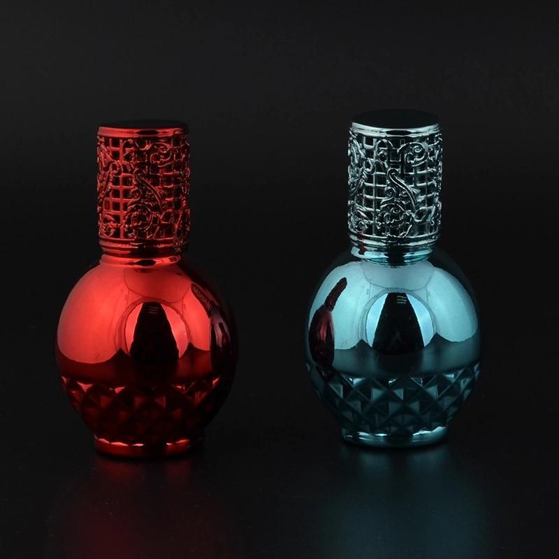 Customized 13ml UV Glass Roll on Bottle with Metal Ball