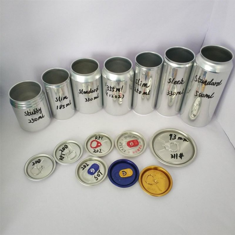 200ml 250ml 330ml 355ml 473ml 500ml Aluminum Cans for Beverage Beer Packaging