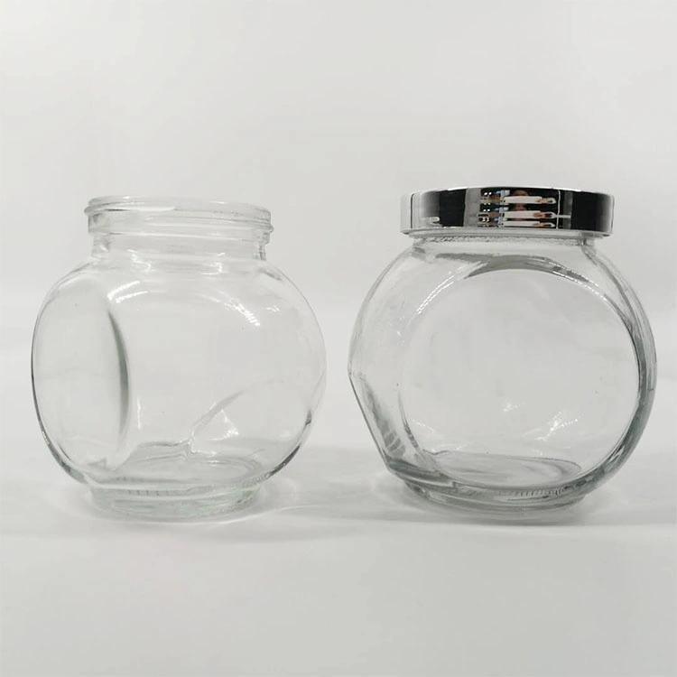 380ml 480ml Clear Round Glass Storage Jar Storage Jars