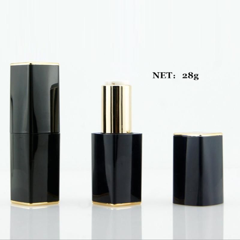 4.3G in Stock Ready to Ship Luxury Cosmetic Lipstick Tube Custom Unique Lipstick Tube Black