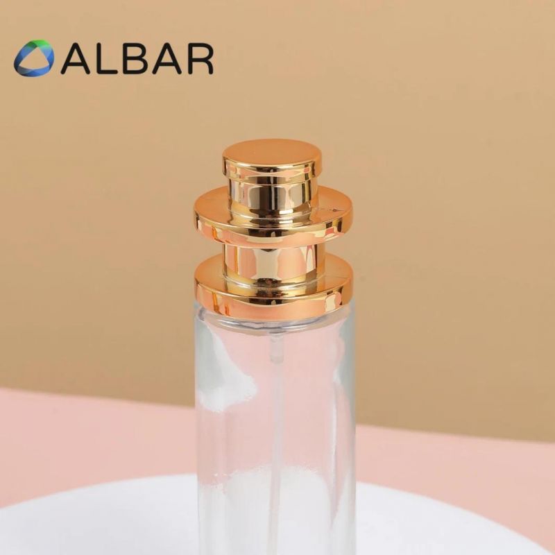 Slope Shoulder Fragrance Glass Bottles with Cold Frosted or Clear Colors