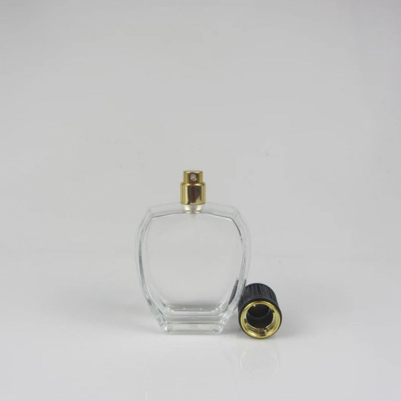 High Quality 100 Ml Clear Perfume Spray Glass Bottle with Box