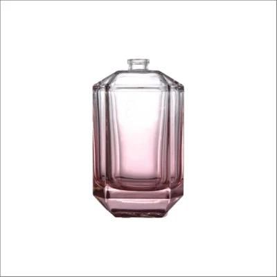110ml Hexagon Perfume Bottle Gradually Changing Color Glass Bottle Can Be Customized Color