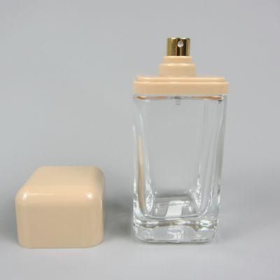 100ml Crimp Square Glass Empty Perfume Spray Bottle