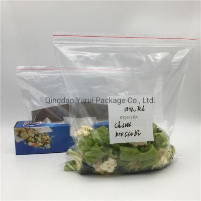 Leakproof Gallon Size Colour Lips Zip Lock Freezer Food Packing Storage Poly Bag with Easy Open Tabs