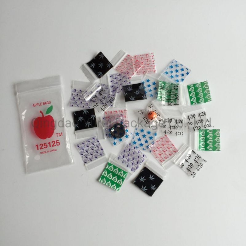 Mixed Apple Brand Mini Bags Small Plastic Storage Ziplock Baggies