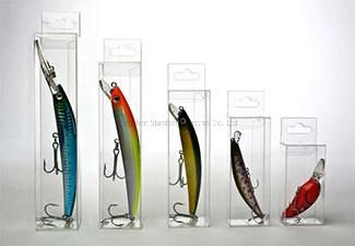 Custom PVC Fishing Lure Clear Plastic Gift Packaging Box