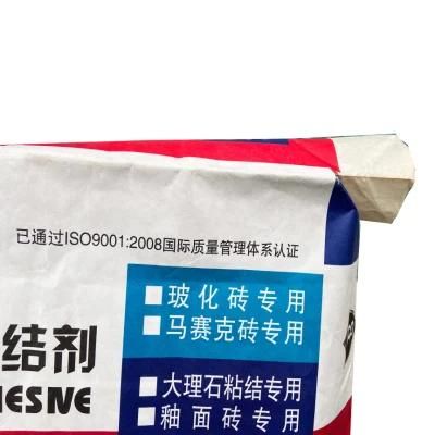 Industrial Tile Set Mortar Glue Tile Adhesive Putty Powder Kraft Paper Valve Bag Customized High Quality Kraft Paper Spout Top