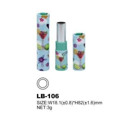 Paper Lipstick Container Round Custom Tube Packaging Lipbalm Tube