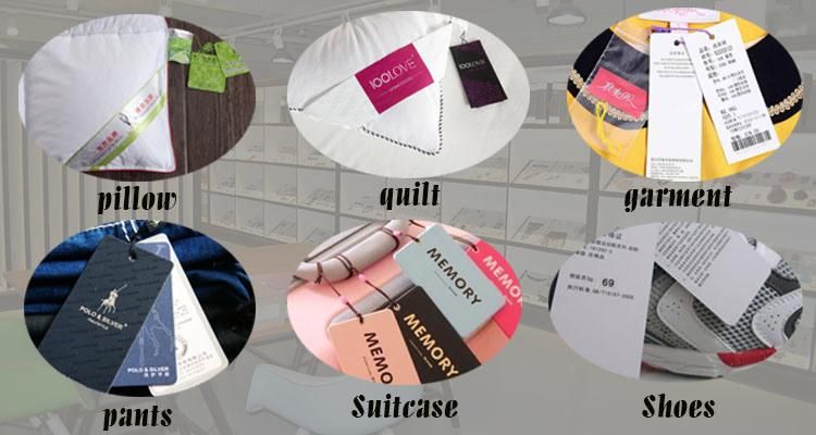 Customized Paper Clothing Label with Logo Printing