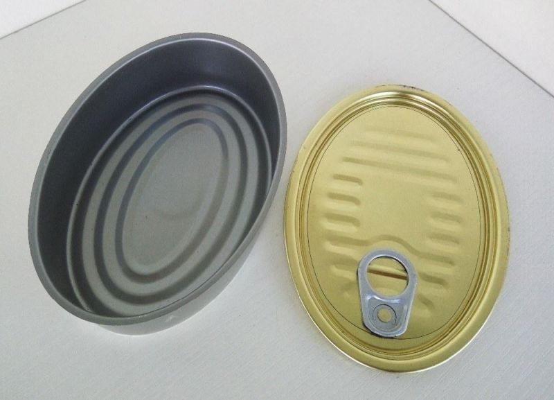 601# BPA-Free Oval Tin Can for Sardine Fish Packing