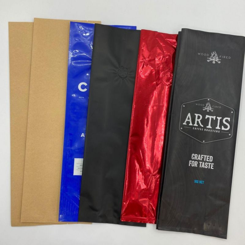 Custom Printed Laminated Material Resealable Bulk Coffee Tea Bags 350g/350g Maylar Packing Bag