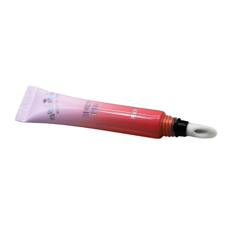 Lip Gloss/Lip Glaze Plastic Tube Packaging with Flocking Applicator