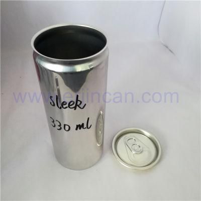 Sleek 12oz Plain Empty Aluminum Can