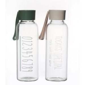 Low Price Hot Sale Empty Clear Round Portable Glass Beverage Bottle 350ml