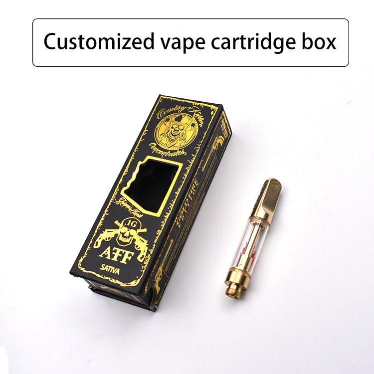 Luxury Child Resistant Oil Cartridge Vape Packaging with Custom Design