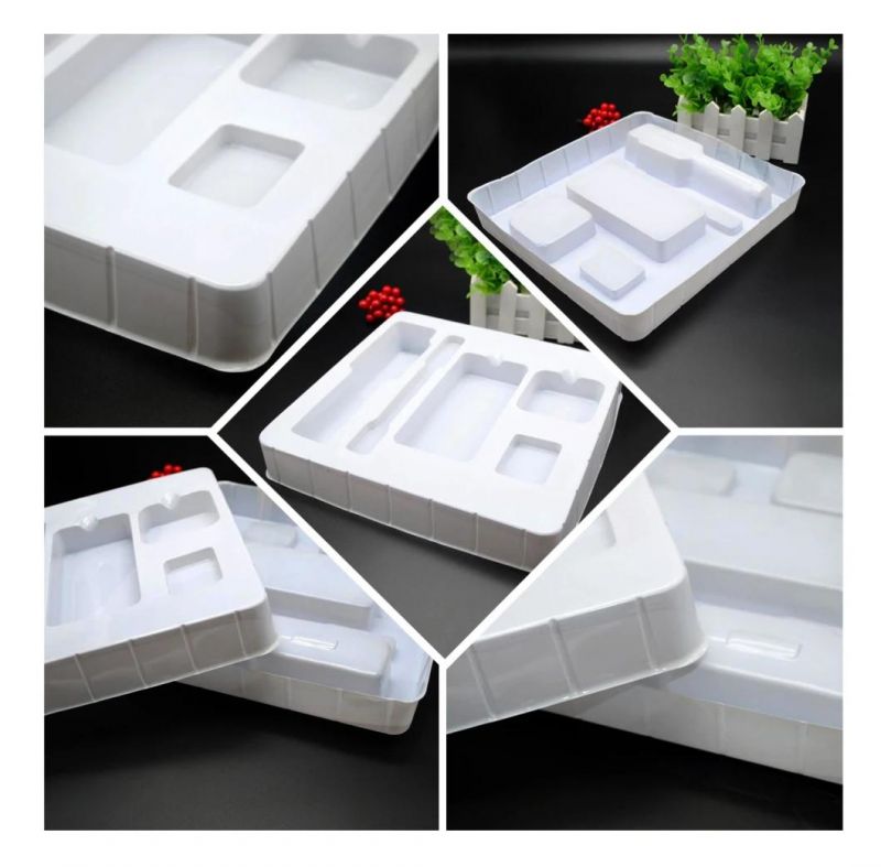 Disposable White Blister Packaging Tray for Cosmetic Packaging Inlay Tray