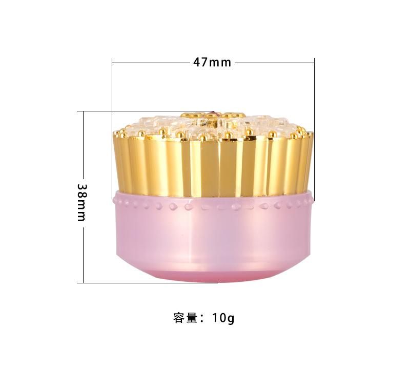 10g Luxury Cosmetic Packaging Empty Transparent Jar for Cream Glitter