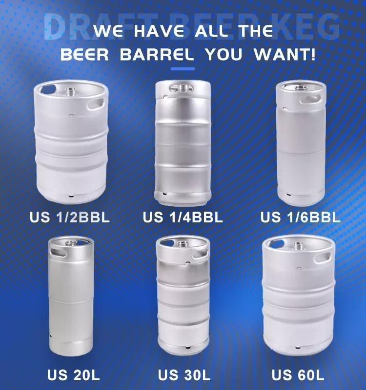 Stainless Steel Food Grade Beer Kegs with Logo Printing