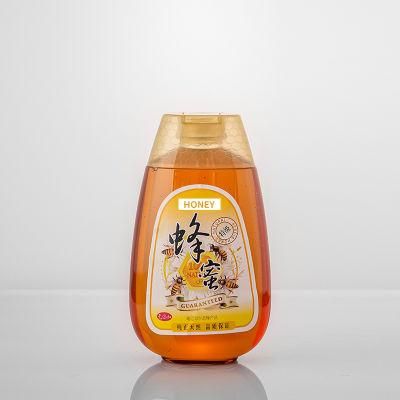 500g 16oz Plastic Squeeze Honey Syrup Bottle with Silicon Valve