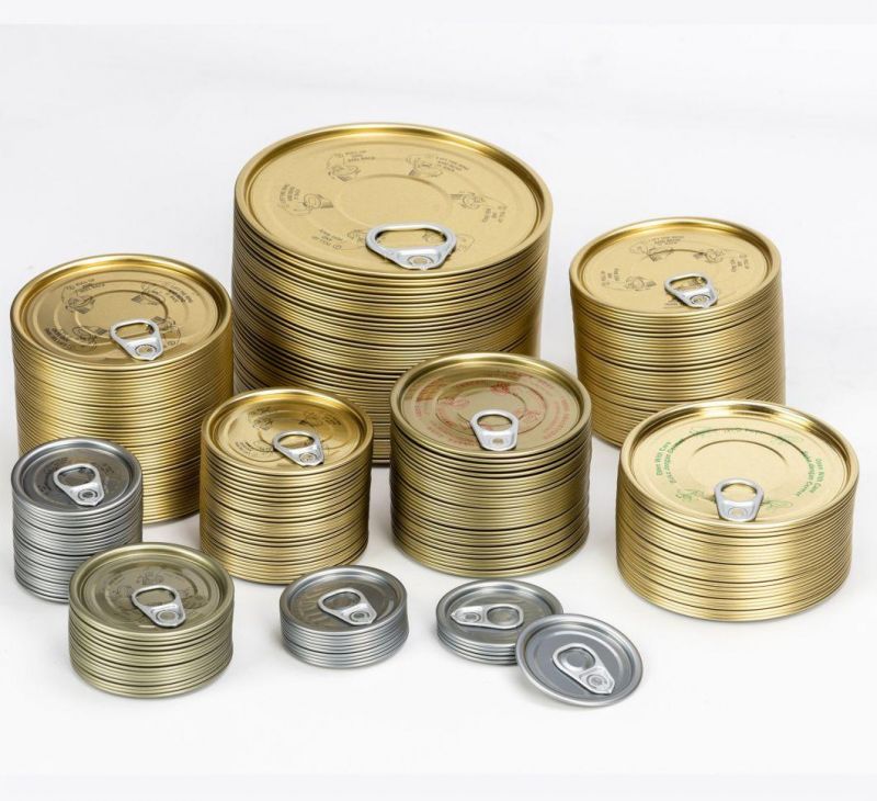 Wholesale Food Grade High Quality Metal 307# Tin Easy Open Can Lids