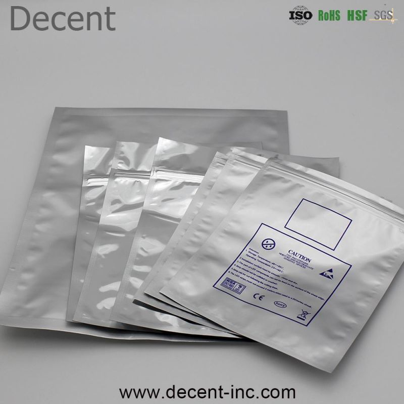 ESD Shielding Bags Poly Bags Static Shielding Bags with Zip-Lock / Open-Top for Packaging Electronic Products