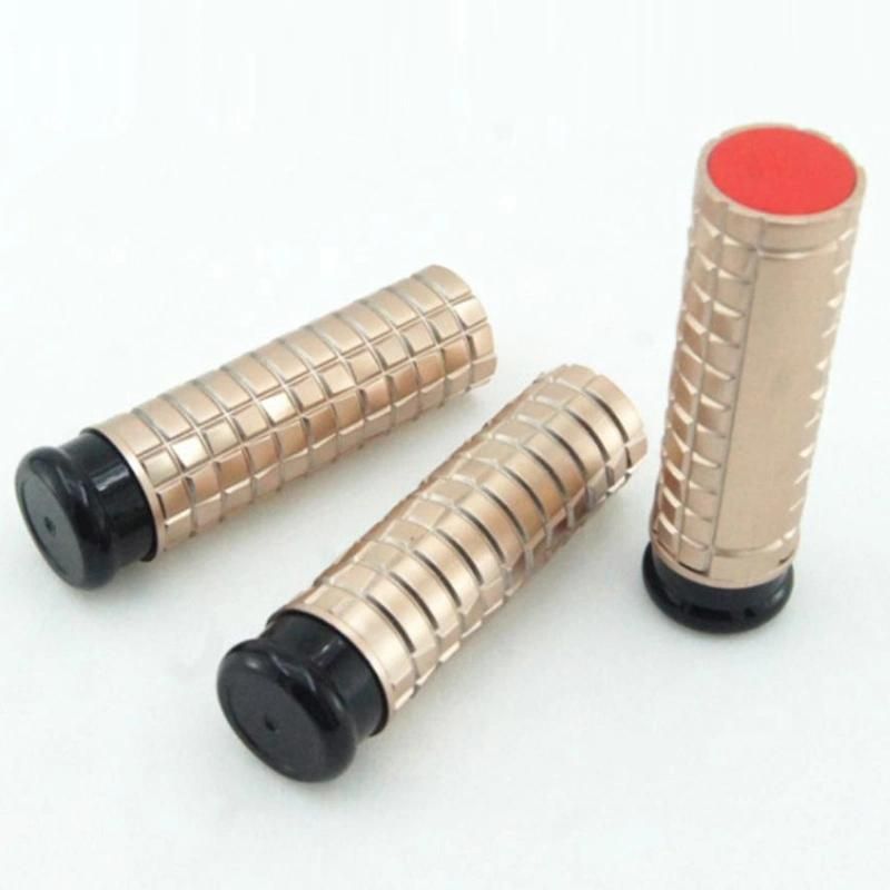 Cosmetic Luxury Champagne Rose Gold Empty Plastic Chapstick Container Lipstick Packaging Custom Lip Balm Tube