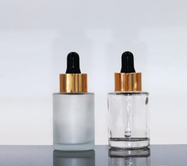 30ml Frosted Transparent Essential Oil Glass Bottle Dropper