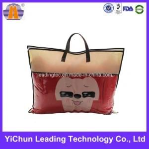 Customized Non Woven Nylon Zipper Handled Plastic Pillow Quilt Bag