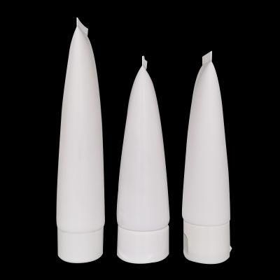 Cosmetic White Hand Cream Tubes Plastic Tube Packaging Squeeze Tube with Silvery