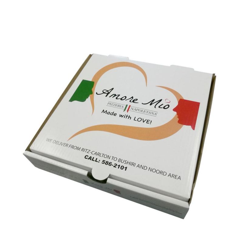 High Quality Pizza Box with Glossy Varnished