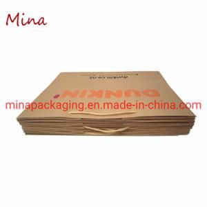 2020 Kraft Paper Food Shopping Bag Take Away Food Packaging Bag