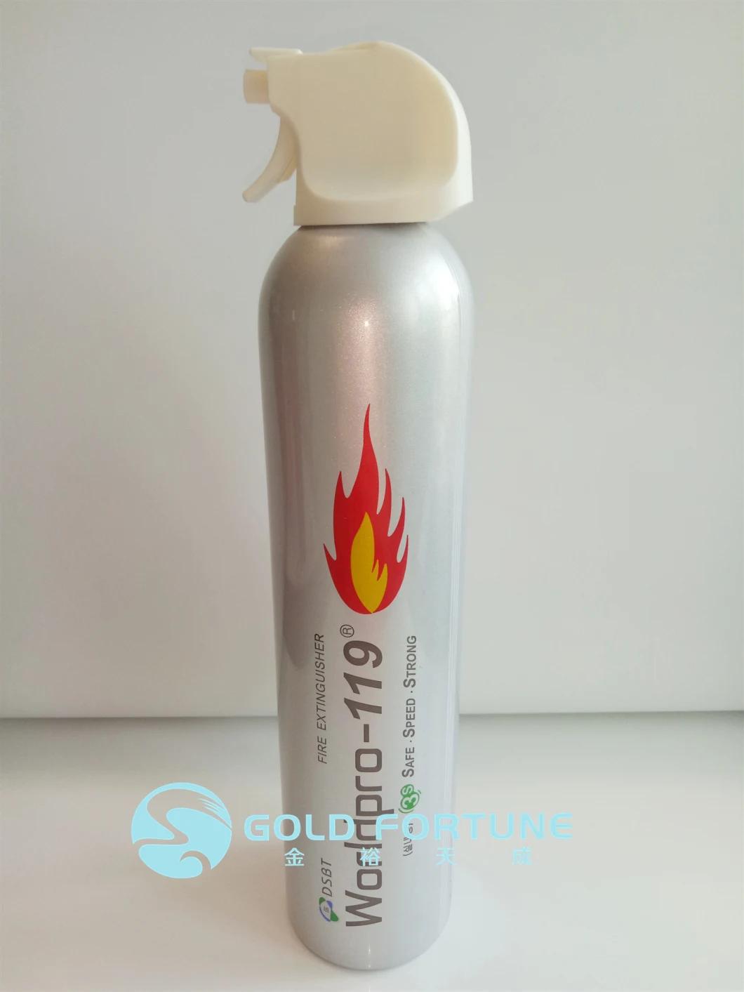 Aluminium Aerosol Can for Fire Extinguisher with Actuator