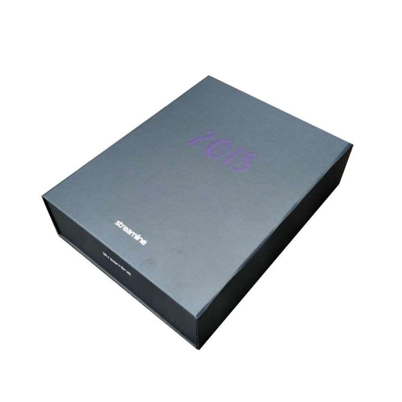 New Customized Black Cardboard Luxury Gift Packing Paper Box