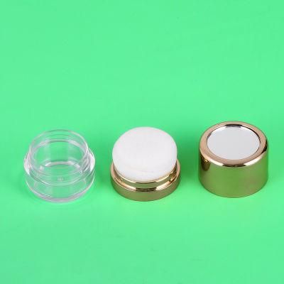 Hot Selling 10g Makeup Packaging Plastic Round Empty Loose Powder Jar Cosmetic Case