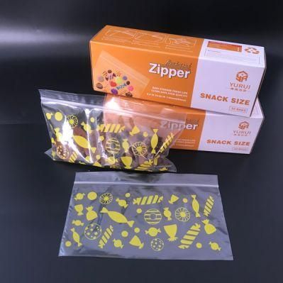 Snack Size Food Pakcing Storage Poly Bag in Color Box