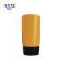 Hot Selling Factory 60ml Yellow Sunscreen Squeeze Bottle with Black Cap