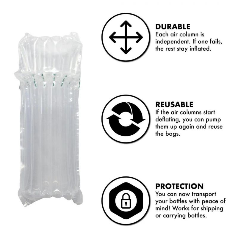 New packaging Air Column Bag Shockproof Air Bubble Sheet for Wine Bottle Fragile Protection Inflatable