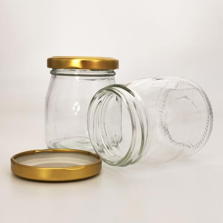 50ml 100ml 150ml 200ml Pudding Yogurt Jam Glass Jar with Tinplate Screw Cap