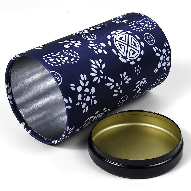 Food Grade Inner Aluminium Foil Paper Tube Tea Gift Packaging Storage Box