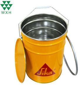 23L Large Metal Tin Bucket of Sika&prime;s with Lock Ring Lid