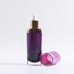 60ml Oval Double Wall Plastic Acrylic Lotion Bottle Ef-L18060