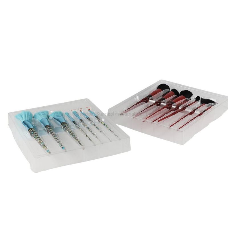 Customized Clear Plastic Makeup Brush Sets Packaging